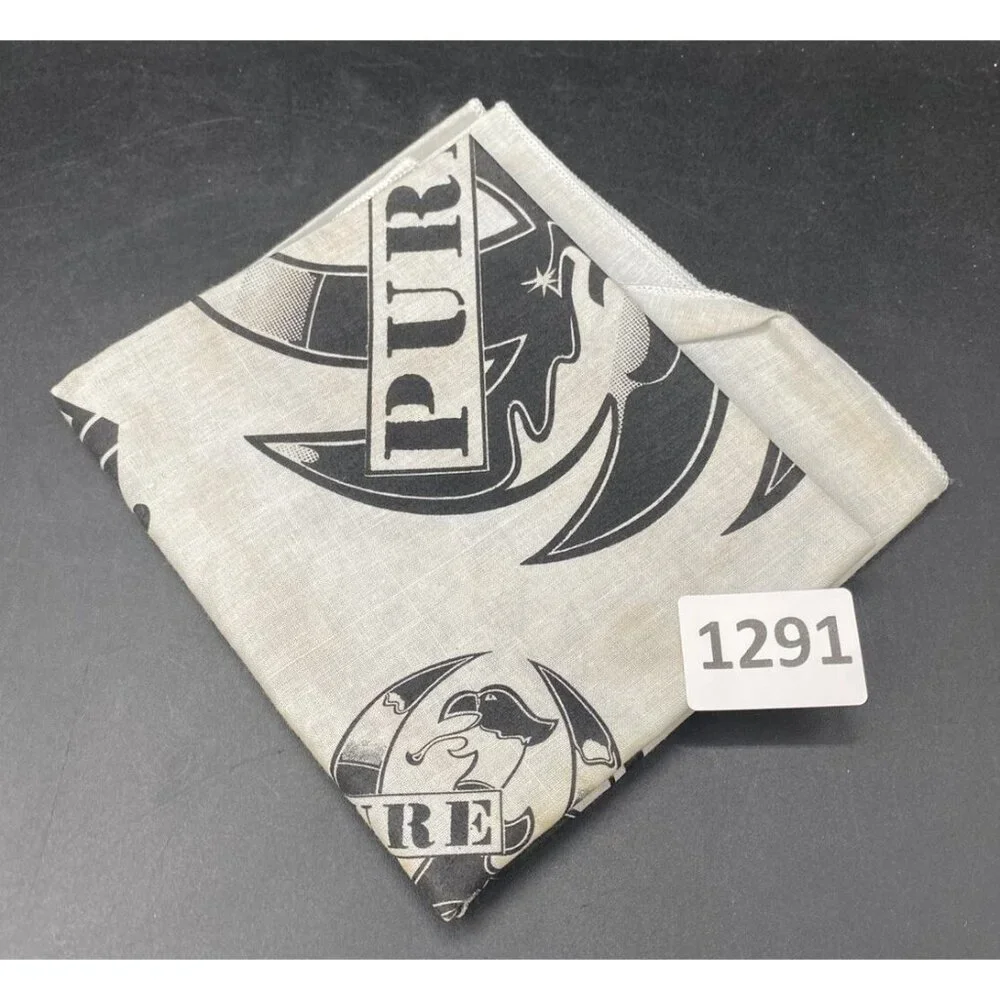 Hank Williams Jr Pure Hank Concert Tour Bandana Handkerchief Country 1991 READ